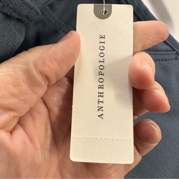 Anthropologie Wide Leg Button Front Pants – Size 4 – Wedgewood Blue - Picture 7 of 10